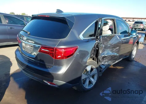2014 Acura Mdx z USA, uszkodzony, nr VIN 5FRYD3H23EB015579